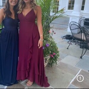 Lulu's Burgundy / Maroon Maxi Dress